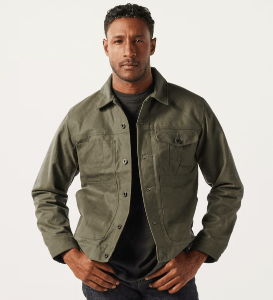 FILSON TIN CLOTH SHORT LINED CRUISER JACKET - Crossbow