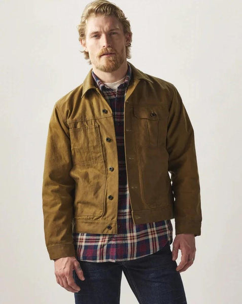 FILSON TIN CLOTH SHORT LINED CRUISER JACKET - Crossbow