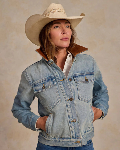 WOMEN'S LEGEND DENIM JACKET WITH FLANNEL LINING