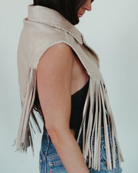 Hand-Stitched Shawl Vest - Crossbow