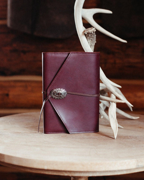 LEATHER NOTEBOOK COVER - Crossbow