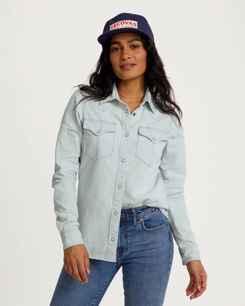 Women's Denim Pearl Snap