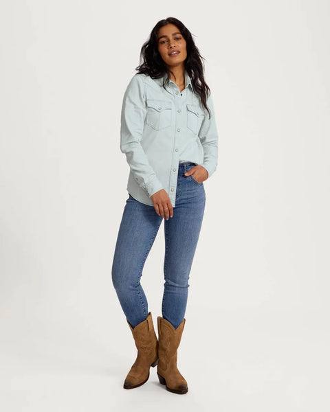 Women's Denim Pearl Snap