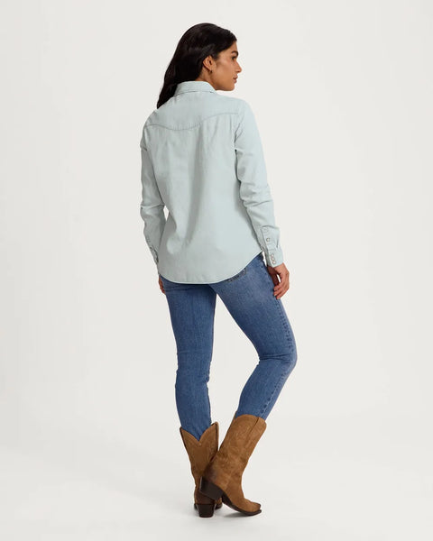 Women's Denim Pearl Snap