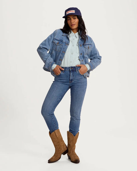 Women's Denim Pearl Snap