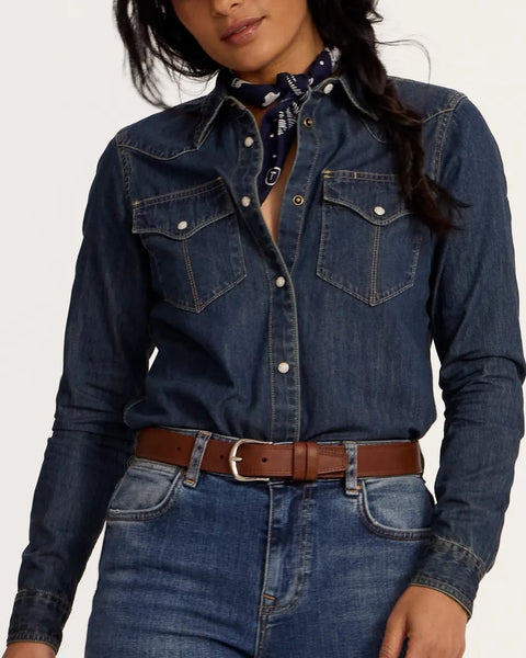 Women's Denim Pearl Snap