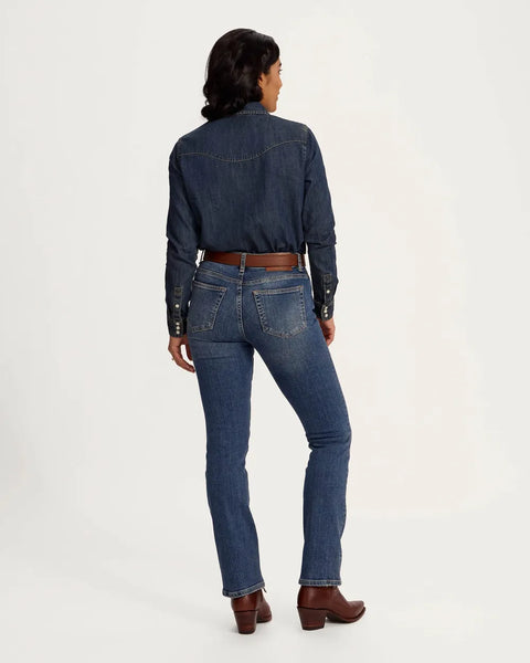 Women's Denim Pearl Snap