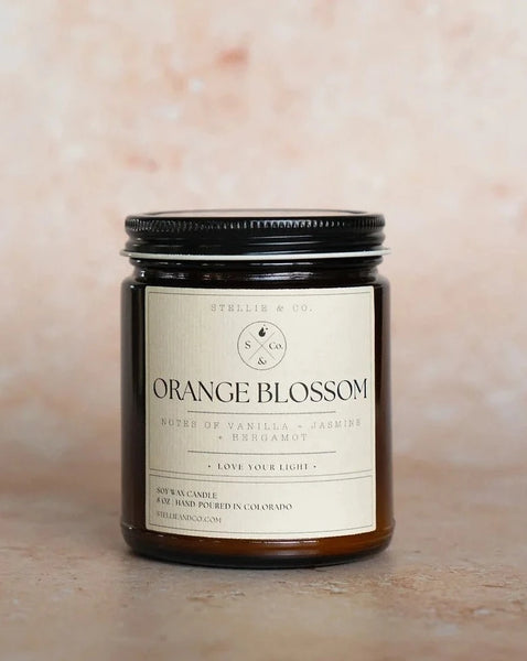 Orange Blossom Soy Wax Candle 8oz