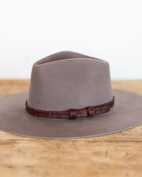 OSTRICH LEATHER HAT BAND - Crossbow