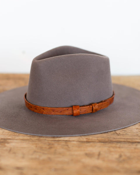 OSTRICH LEATHER HAT BAND - Crossbow