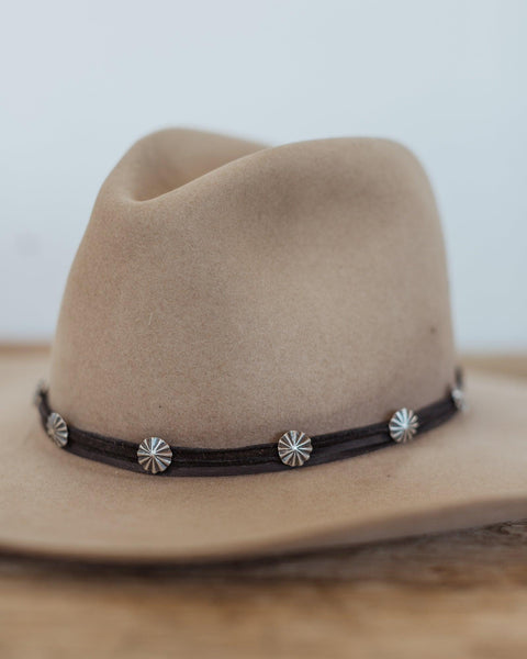 Starburst Concho Hat Band 1/2" - Crossbow