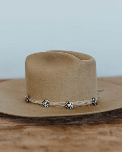 Starburst Concho Hat Band 3/4" - Crossbow