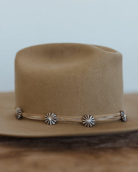 Starburst Concho Hat Band 3/4" - Crossbow