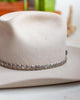 Sterling Silver Square Concho Hat Band - Crossbow