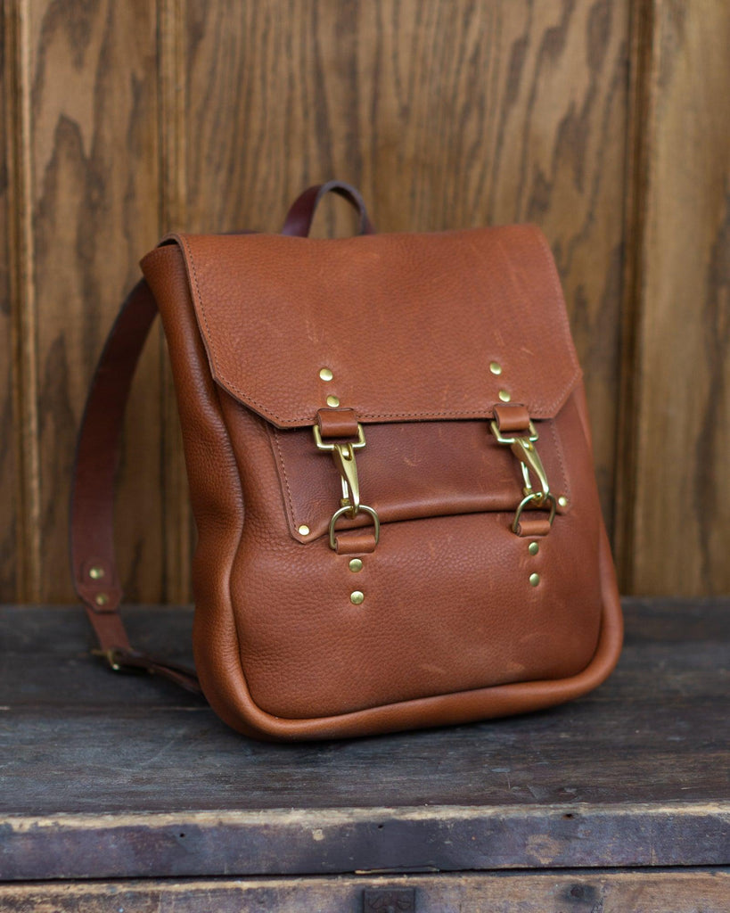 brian b atwood leather backpack Handcrafted but sturdy and rich in dark patina brown and matte cow grain texture Brian Atwood Handbags for Women
