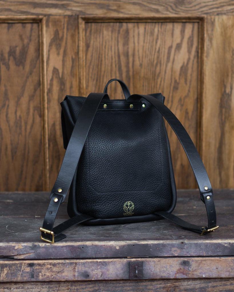 crosshatched leather backpack MARC Nolan Women's Fulton Croc-Embossed Calfskin - Brown Adjustable straps offer comfort on the go Shoulder Bag Crosshatch Bag Crosshatch