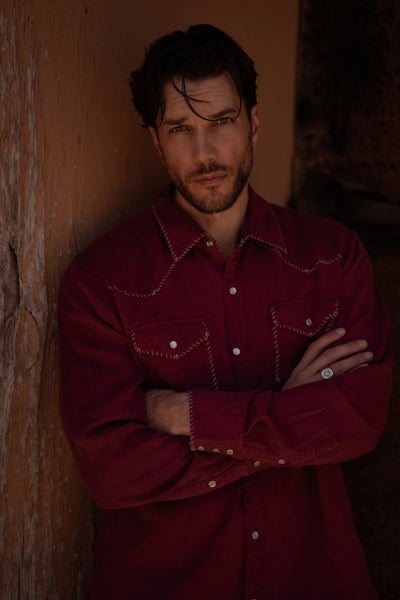 MEN'S BROOKLYN SHIRT - Wine