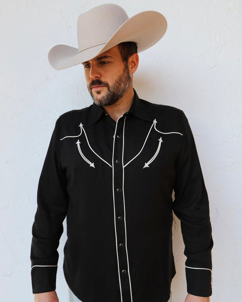 MEN'S RENO SHIRT - Black / Off-White