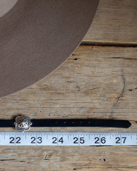 Sterling Concho Hat Band - Crossbow