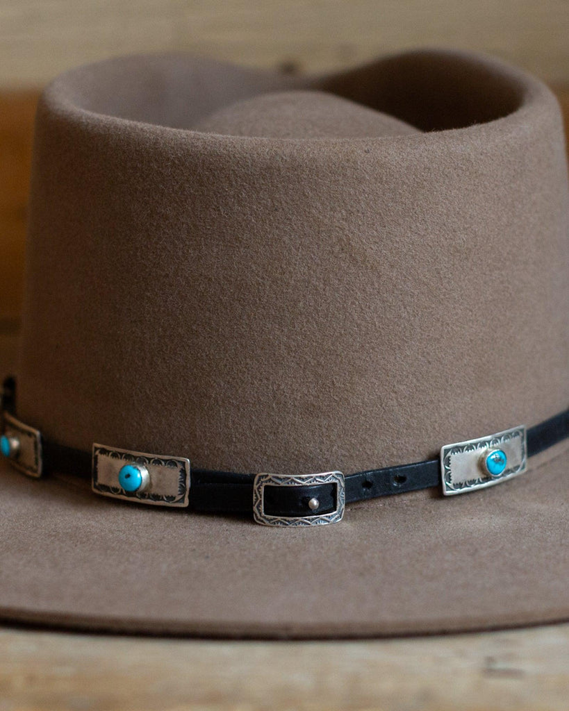 Turquoise Buckle Hat Band - Crossbow