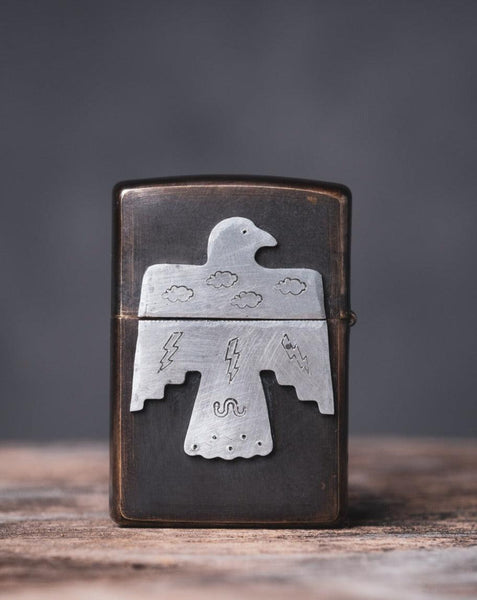 ZIPPO LIGHTER, BRASS AND ALUMINUM - Crossbow