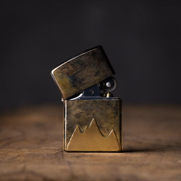 ZIPPO LIGHTER, BRASS AND ALUMINUM - Crossbow